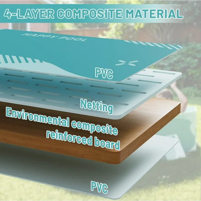 Homall Foldable Swimming Pool Outdoor Inflatable-free Pools Summer Portable Above Ground Pool Kiddie Pool Adults Kids Family Pet Dog Play Pool for Backyard Garden