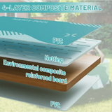 Homall Foldable Swimming Pool Outdoor Inflatable-free Pools Summer Portable Above Ground Pool Kiddie Pool Adults Kids Family Pet Dog Play Pool for Backyard Garden