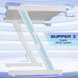 Homall Z-Shaped Gaming Desk Carbon Fiber Surface Desk with Cup Holder & Headphone Hook