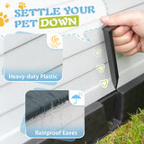 Homall Dog Kennel Plastic Dog House Indoor Outdoor for Large Dogs 27.6 inch All Weather Doghouse Puppy Shelter with Air Vents, Elevated Floor Ventilate