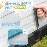 Homall Dog Kennel Plastic Dog House Indoor Outdoor for Large Dogs 27.6 inch All Weather Doghouse Puppy Shelter with Air Vents, Elevated Floor Ventilate