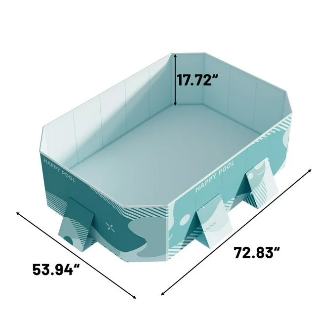 Homall Foldable Swimming Pool Outdoor Inflatable-free Pools Summer Portable Above Ground Pool Kiddie Pool Adults Kids Family Pet Dog Play Pool for Backyard Garden