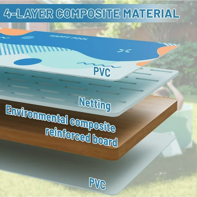 Homall Foldable Swimming Pool Outdoor Inflatable-free Pools Summer Portable Above Ground Pool Kiddie Pool Adults Kids Family Pet Dog Play Pool for Backyard Garden
