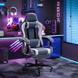 Homall Gaming Chair Breathable Fabric Game Chair Massage Computer Chair with Headrest Cloth Office Chair with Lumbar Support Ergonomic Video Gaming Chair with Footrest