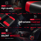 Homall RGB Gaming Chair with Massage and LED Lights Ergonomic Computer Chair with Footrest E-sports Chair with Adjustable Lumbar Support Reclining Video Game Chair
