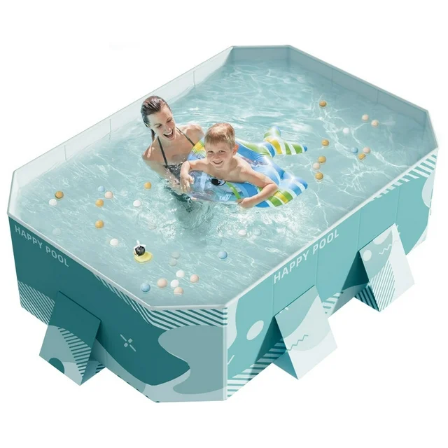 Homall Foldable Swimming Pool Outdoor Inflatable-free Pools Summer Portable Above Ground Pool Kiddie Pool Adults Kids Family Pet Dog Play Pool for Backyard Garden