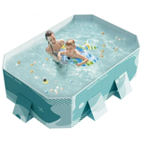 Homall Foldable Swimming Pool Outdoor Inflatable-free Pools Summer Portable Above Ground Pool Kiddie Pool Adults Kids Family Pet Dog Play Pool for Backyard Garden