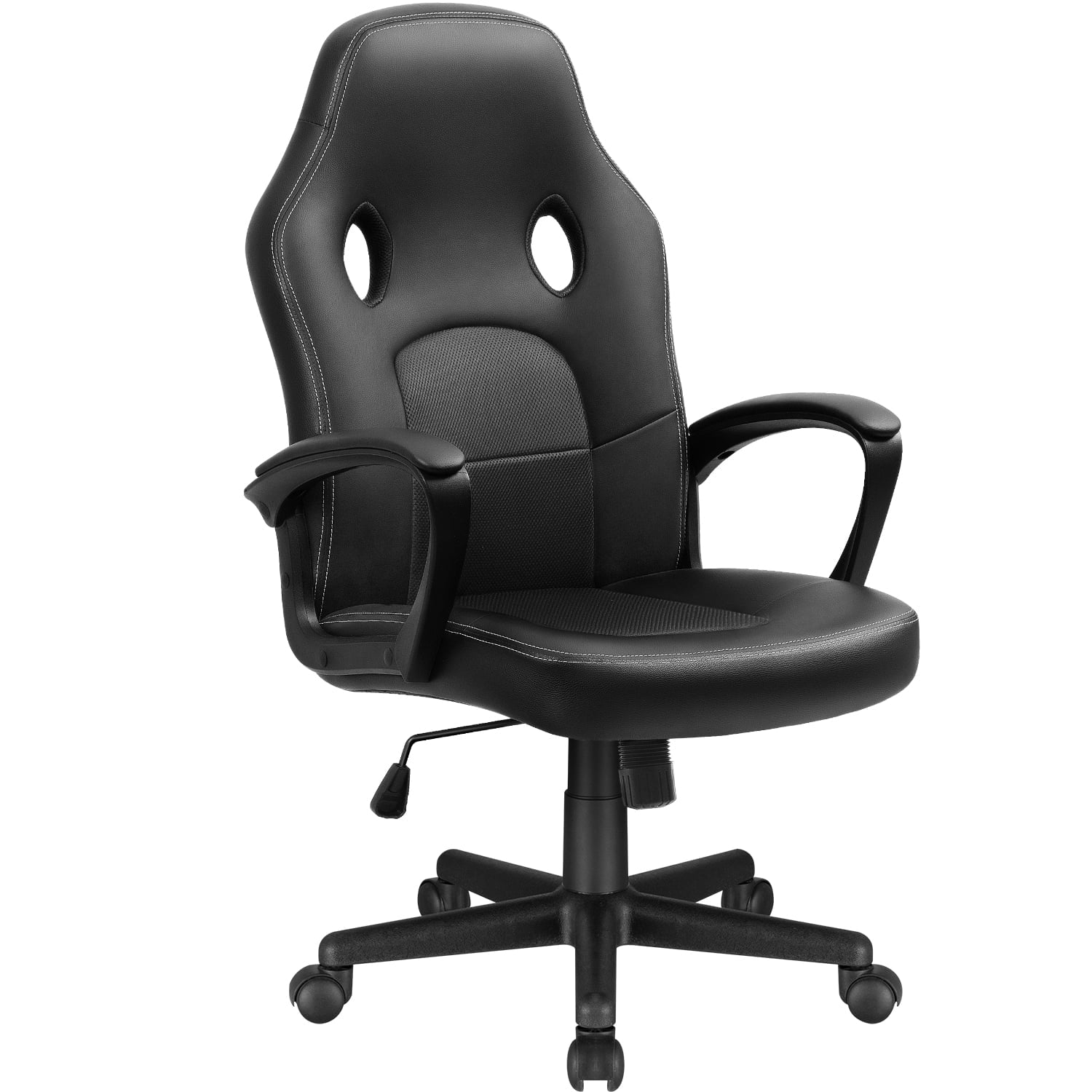 Homall Gaming Chair Leather Office Chair High Back Ergonomic Adjustable Swivel Executive Computer Chair Rolling Task
