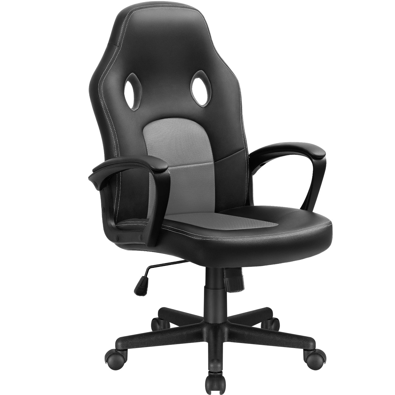 Homall Gaming Chair Leather Office Chair High Back Ergonomic Adjustable Swivel Executive Computer Chair Rolling Task