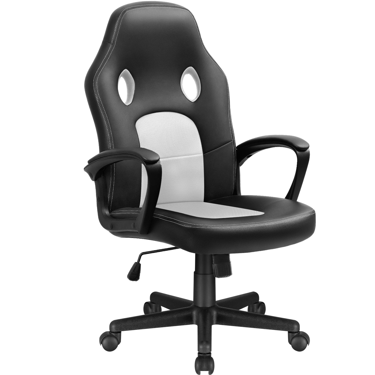 Homall Gaming Chair Leather Office Chair High Back Ergonomic Adjustable Swivel Executive Computer Chair Rolling Task