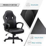 Homall Faux Leather Computer Gaming Chair Office Desk Chair with Lumbar Support