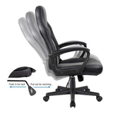 Homall Faux Leather Computer Gaming Chair Office Desk Chair with Lumbar Support
