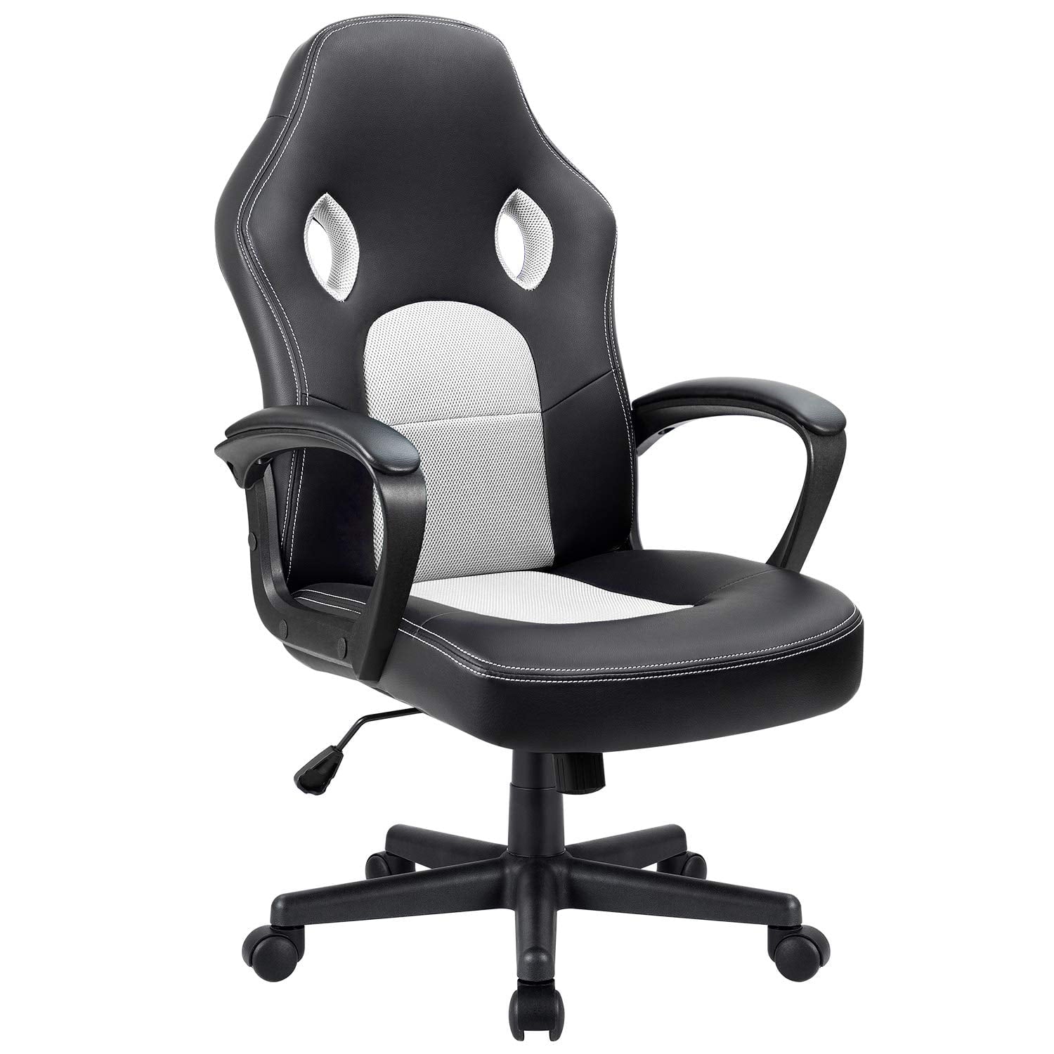 Homall Faux Leather Computer Gaming Chair Office Desk Chair with Lumbar Support