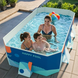 Homall Foldable Swimming Pool Outdoor Inflatable-free Pools Summer Portable Above Ground Pool Kiddie Pool Adults Kids Family Pet Dog Play Pool for Backyard Garden