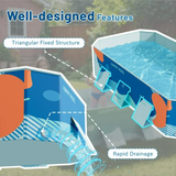 Homall Foldable Swimming Pool Outdoor Inflatable-free Pools Summer Portable Above Ground Pool Kiddie Pool Adults Kids Family Pet Dog Play Pool for Backyard Garden