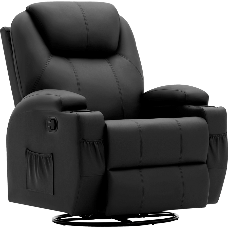 Homall PU Leather Swivel Recliner Chair 