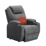 Homall Power Lift Recliner for Elderly with Heat and Massage Functions, PU Leather/Fabric Version