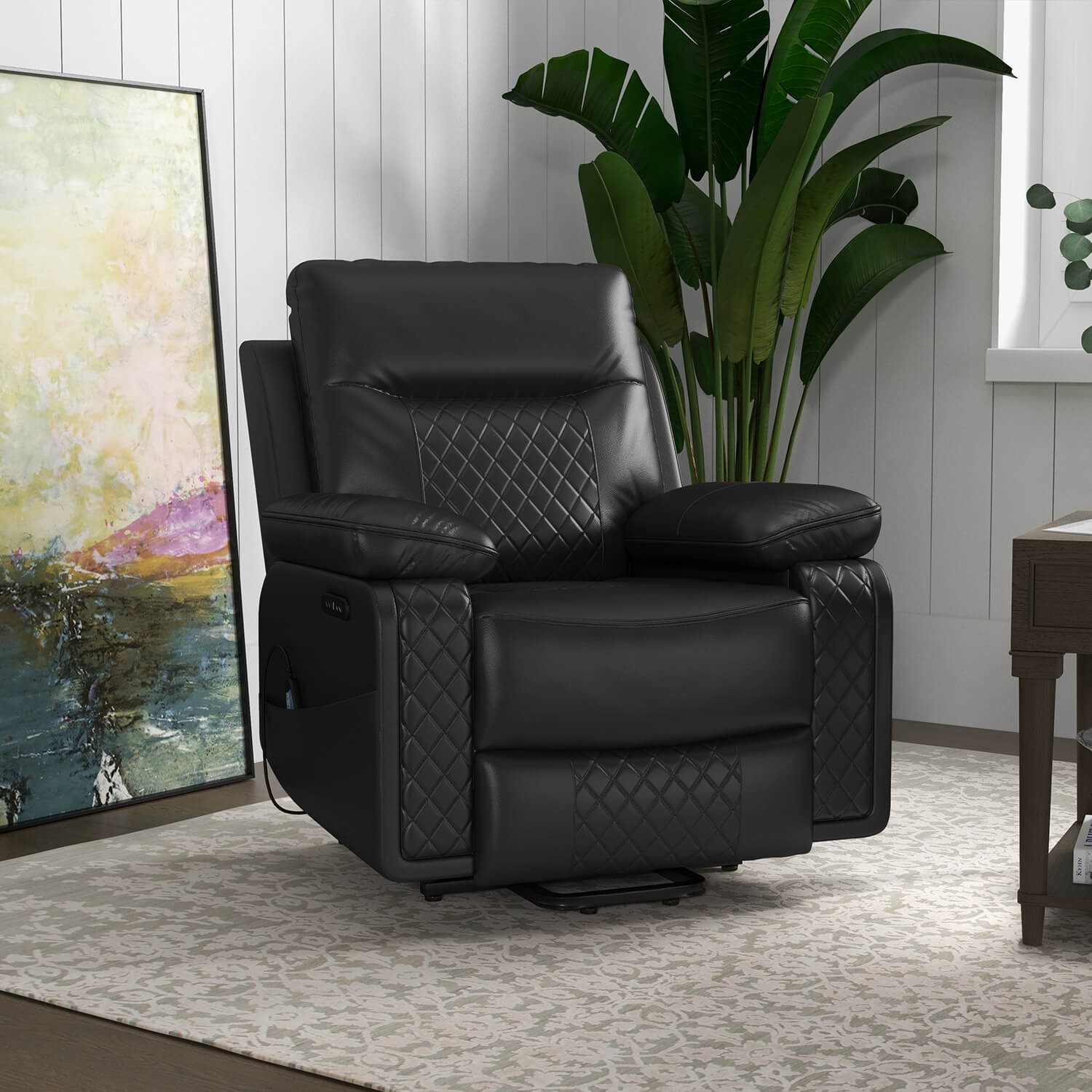 Homall Power Lift Chair, Dual Motor Lift Recliner with Massage and Heat Function