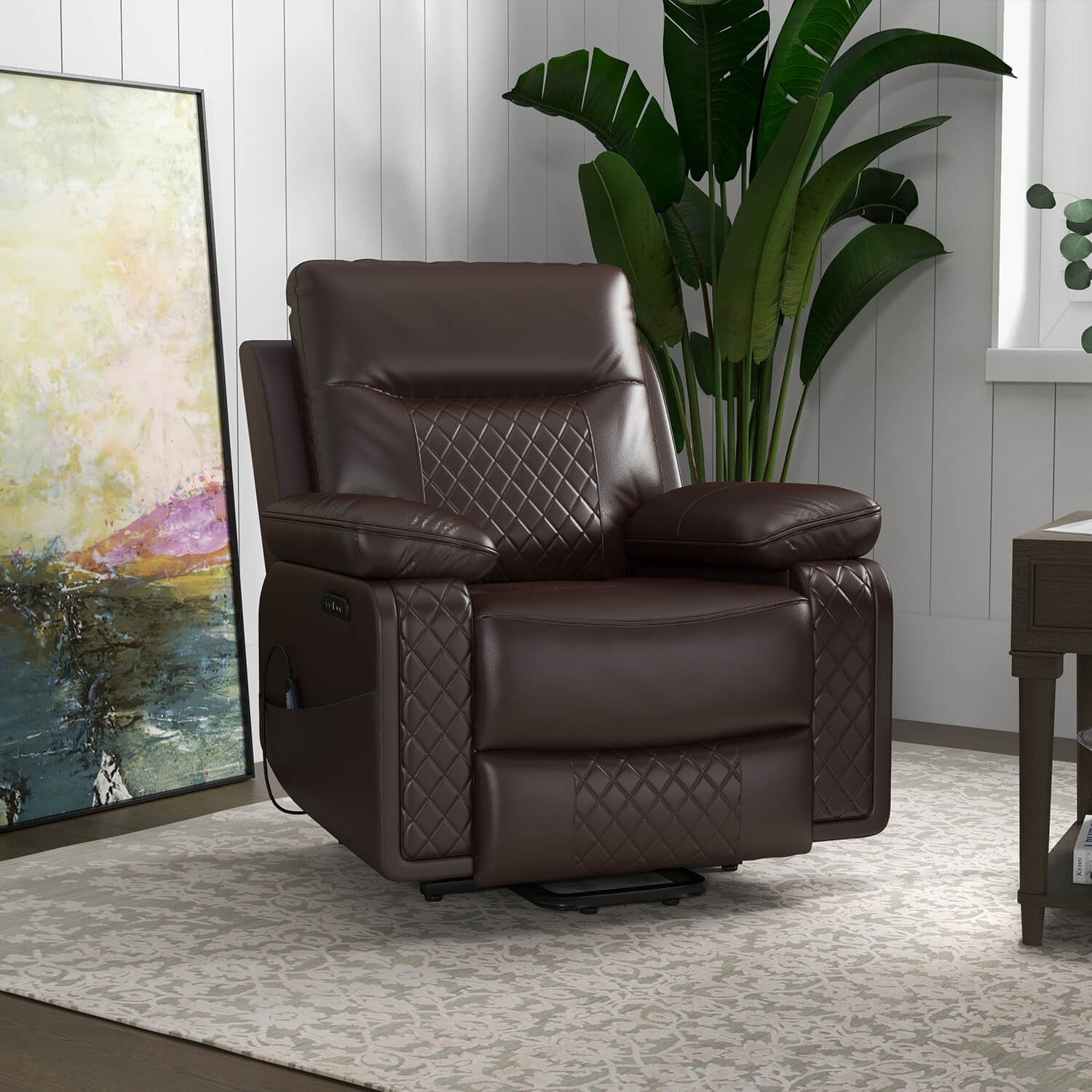 Homall Power Lift Chair, Dual Motor Lift Recliner with Massage and Heat Function