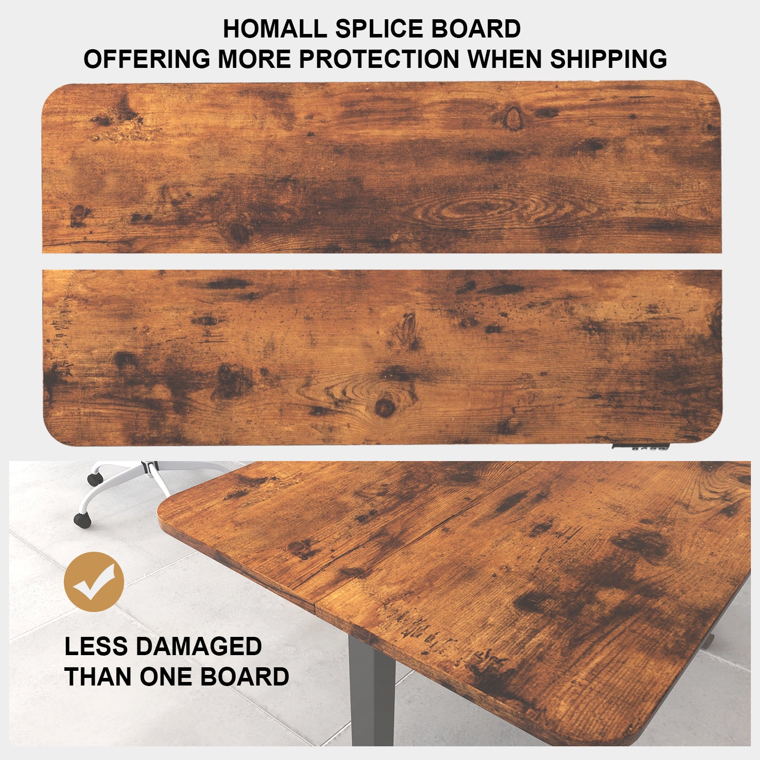 Homall 47/55 inches Standing Desk with Splice Board, Home Office Workstation Stand up Desk