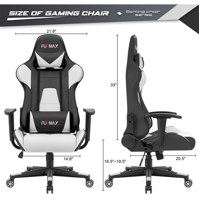 Homall High-Back Gaming Office Chair Ergonomic Racing Style Adjustable Height Executive Computer Chair,PU Leather Swivel Desk Chair