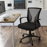 Homall Office Chair Mid Back Swivel Lumbar Support Desk Chair, Computer Ergonomic Mesh Chair with Armrest Set of 2
