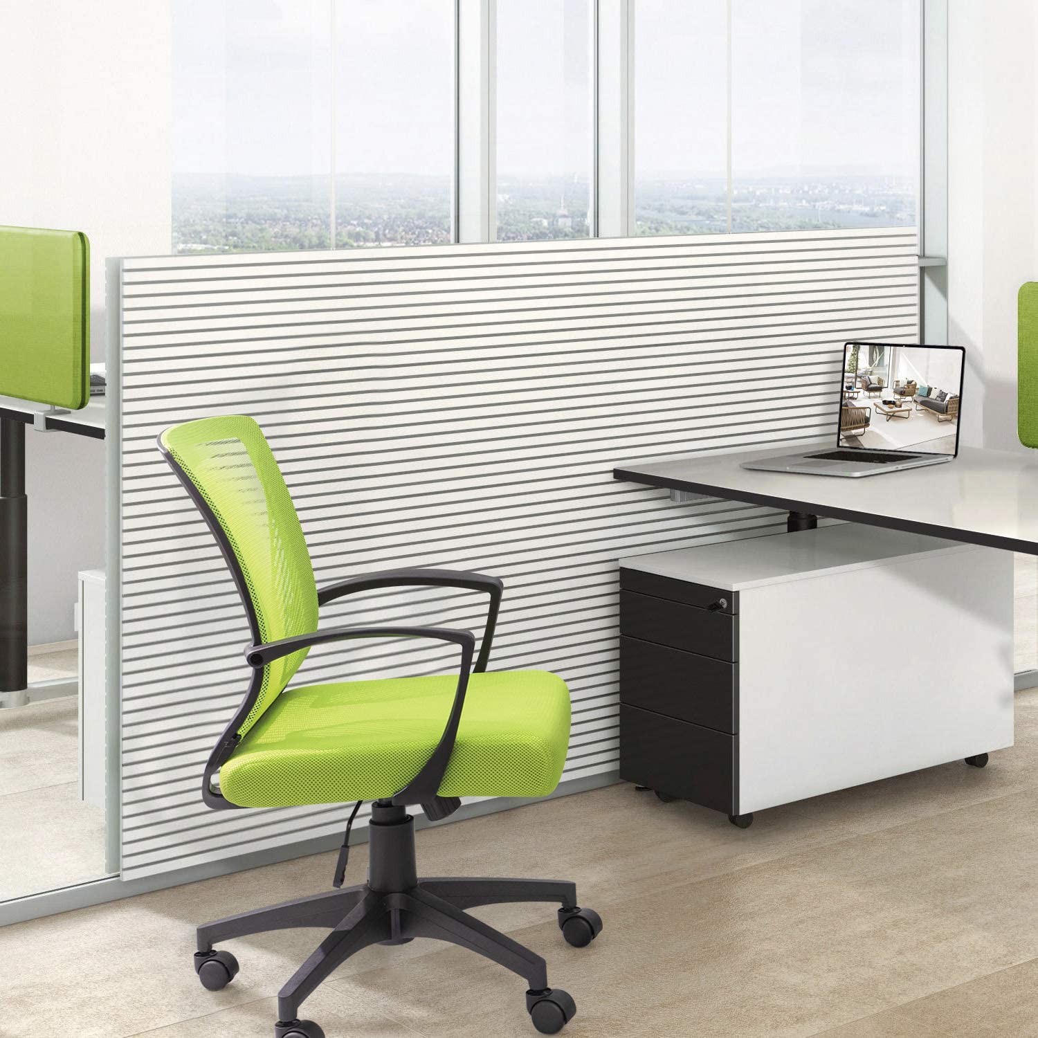 Homall Office Chair Mid Back Swivel Lumbar Support Desk Chair, Computer Ergonomic Mesh Chair with Armrest