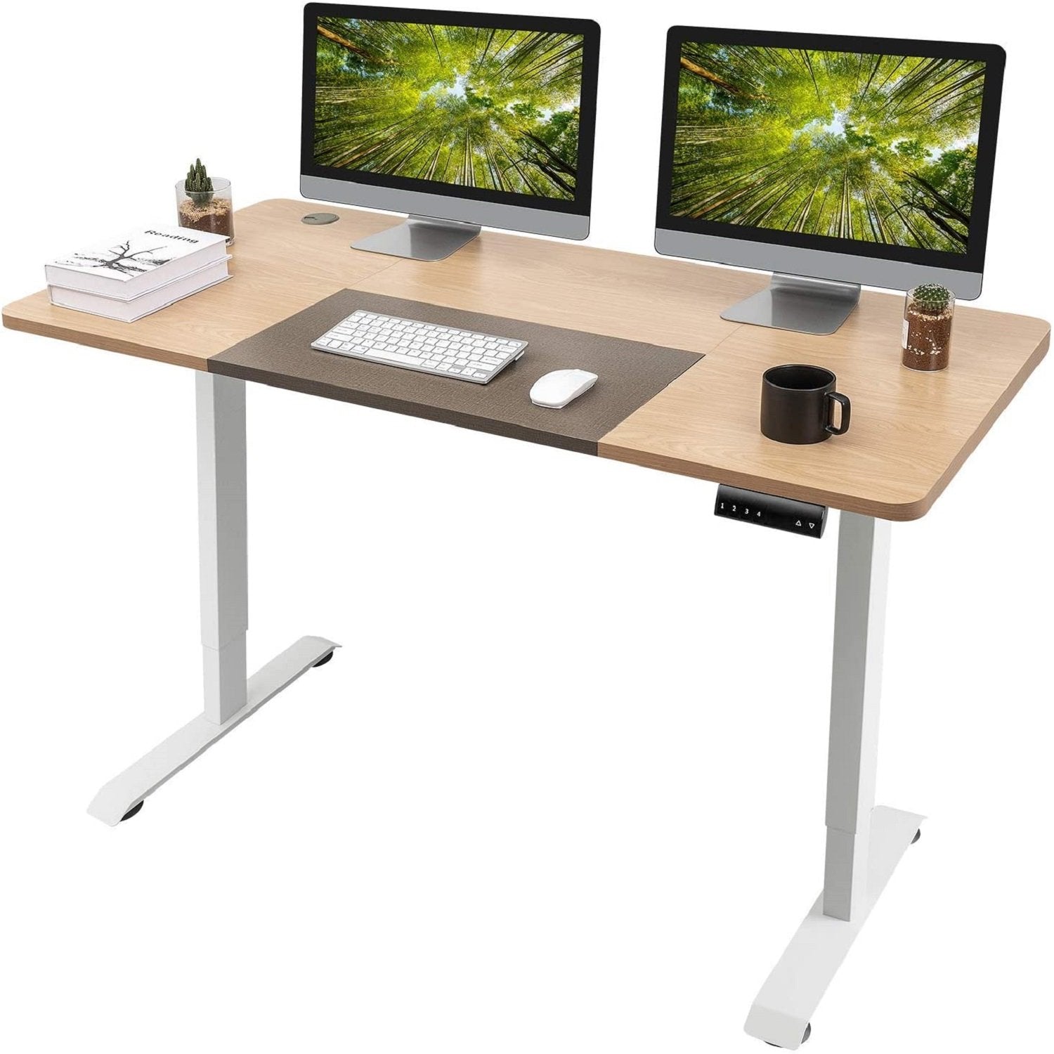 Homall Electric Height Adjustable Standing Desk Home Office Workstation, 55 Inches