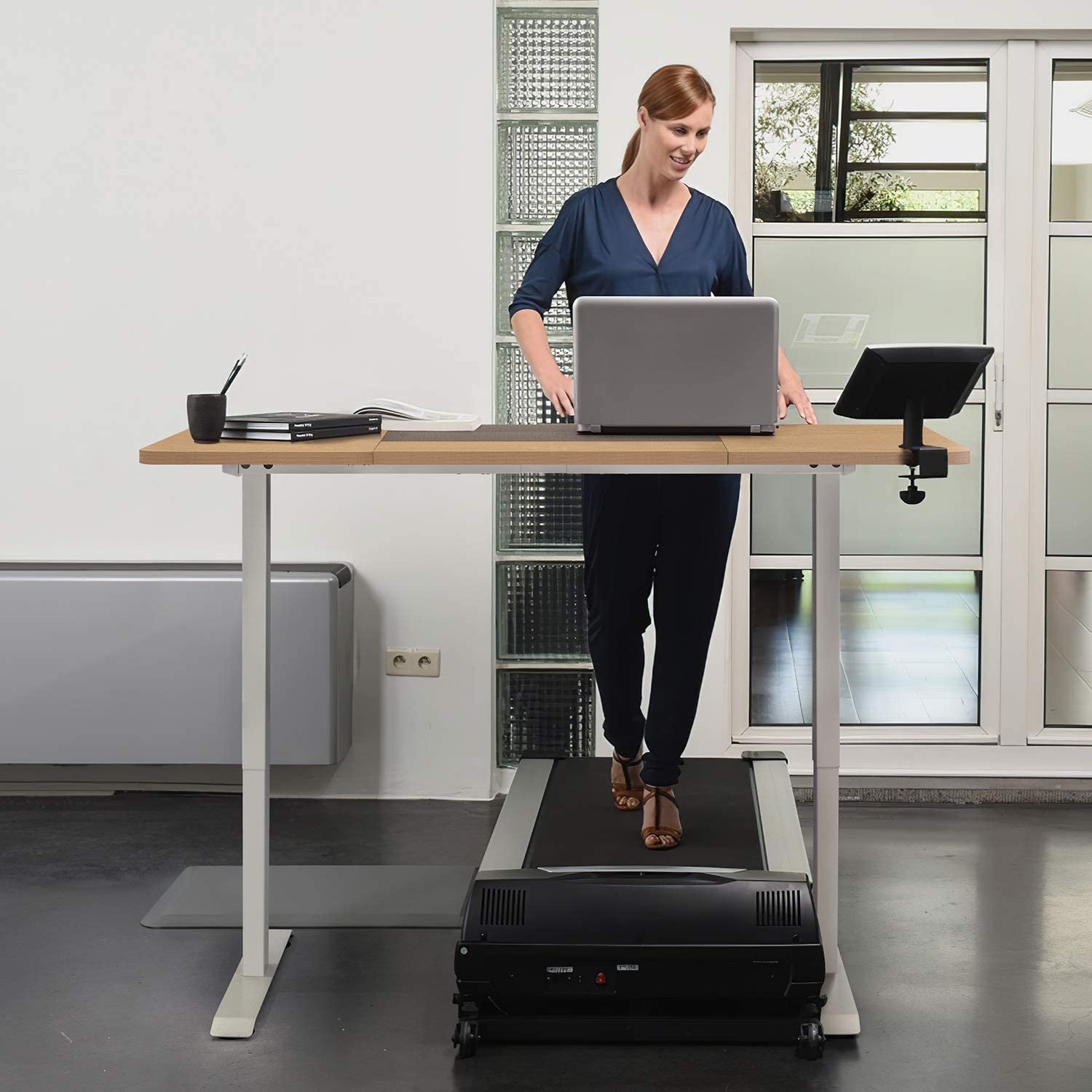 Homall Electric Height Adjustable Standing Desk Home Office Workstation, 55 Inches