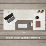 Homall Electric Height Adjustable Standing Desk Home Office Workstation, 55 Inches