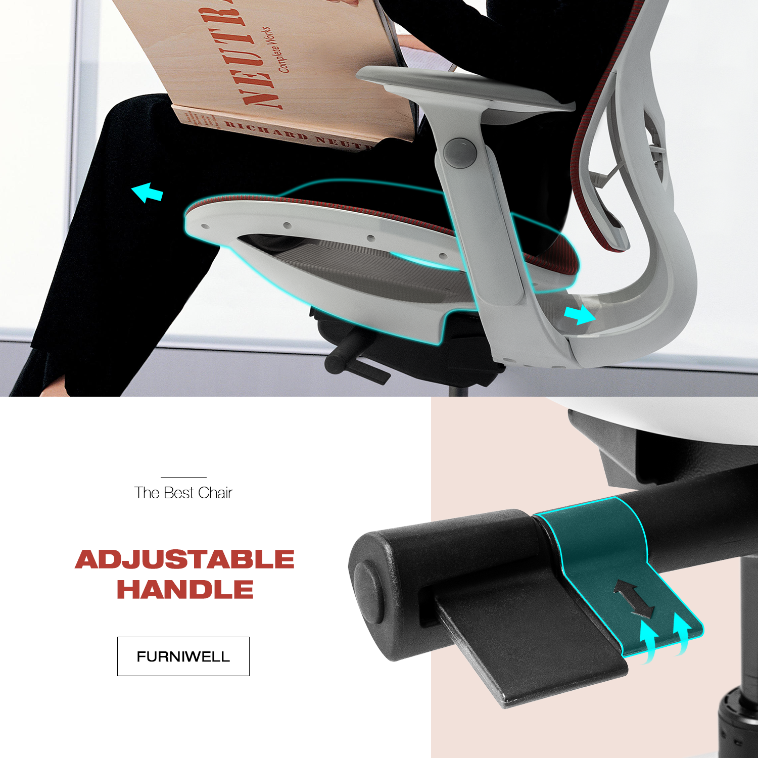 Furniwell Ergonomic Office Chair Red