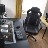 Homall Gaming Chair Ergonomic Executive Office Desk Chair High Back Leather Swivel Computer Racing Chair with Lumbar Support