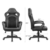 Homall Gaming Chair Ergonomic Executive Office Desk Chair High Back Leather Swivel Computer Racing Chair with Lumbar Support