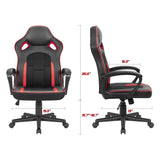 Homall Gaming Chair Ergonomic Executive Office Desk Chair High Back Leather Swivel Computer Racing Chair with Lumbar Support