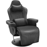 Homall Gaming Chair Computer Recliner Chair PU Leather Ergonomic Adjusted Reclining Single Sofa with Footrest Headrest and Lumbar Support, Black