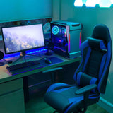Homall Gaming Chair High-Back PU Leather Racing Chair Ergonomic Computer Desk Executive Home Office Chair with Headrest and Lumbar Support