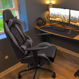Homall Gaming Chair High-Back PU Leather Racing Chair Ergonomic Computer Desk Executive Home Office Chair with Headrest and Lumbar Support