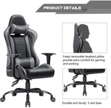 Homall Gaming Chair High-Back PU Leather Racing Chair Ergonomic Computer Desk Executive Home Office Chair with Headrest and Lumbar Support