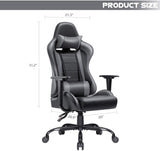 Homall Gaming Chair High-Back PU Leather Racing Chair Ergonomic Computer Desk Executive Home Office Chair with Headrest and Lumbar Support
