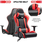 Homall Gaming Chair High-Back PU Leather Racing Chair Ergonomic Computer Desk Executive Home Office Chair with Headrest and Lumbar Support