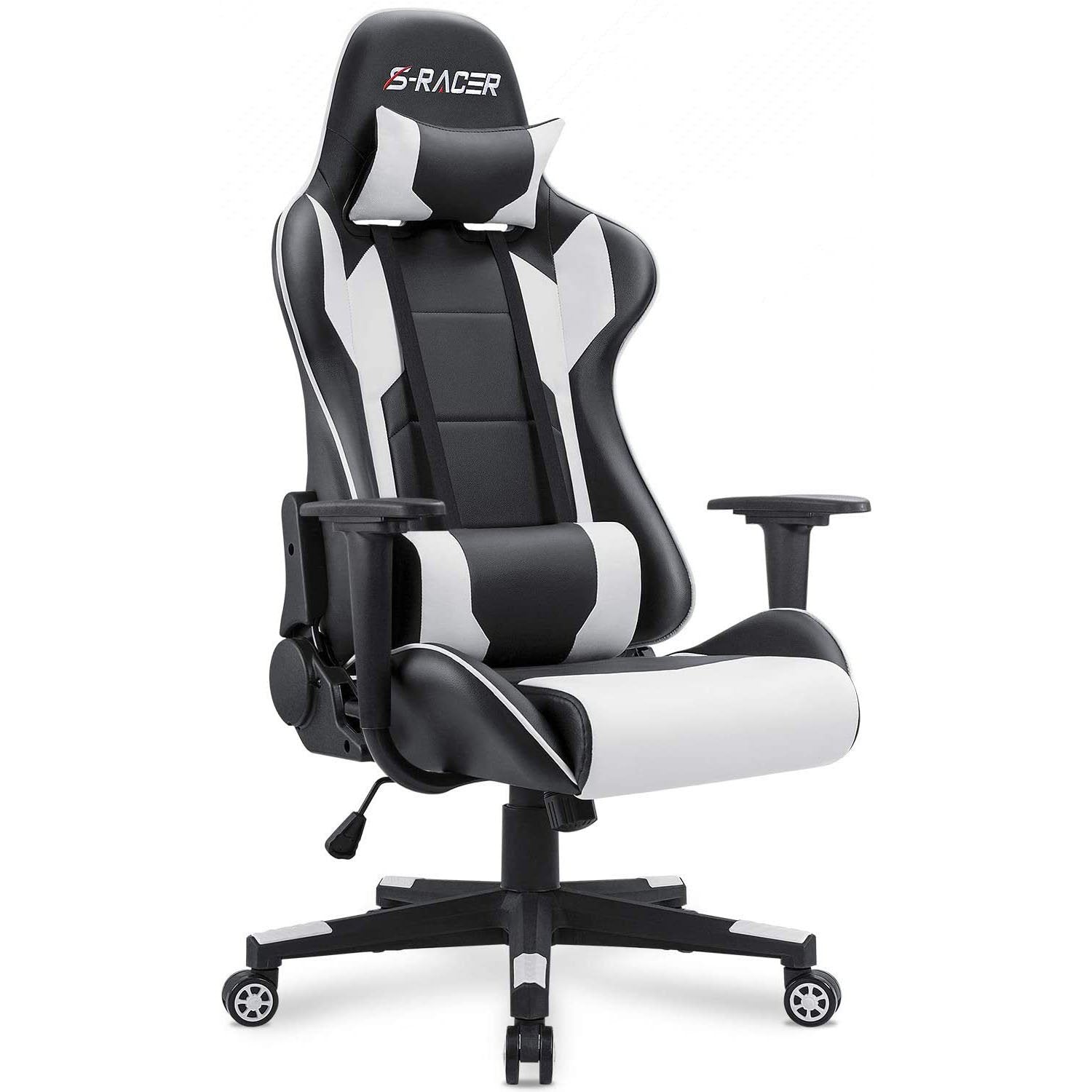 Homall Gaming Chair Racing Chair Computer Desk Chair with Headrest and Lumbar Support