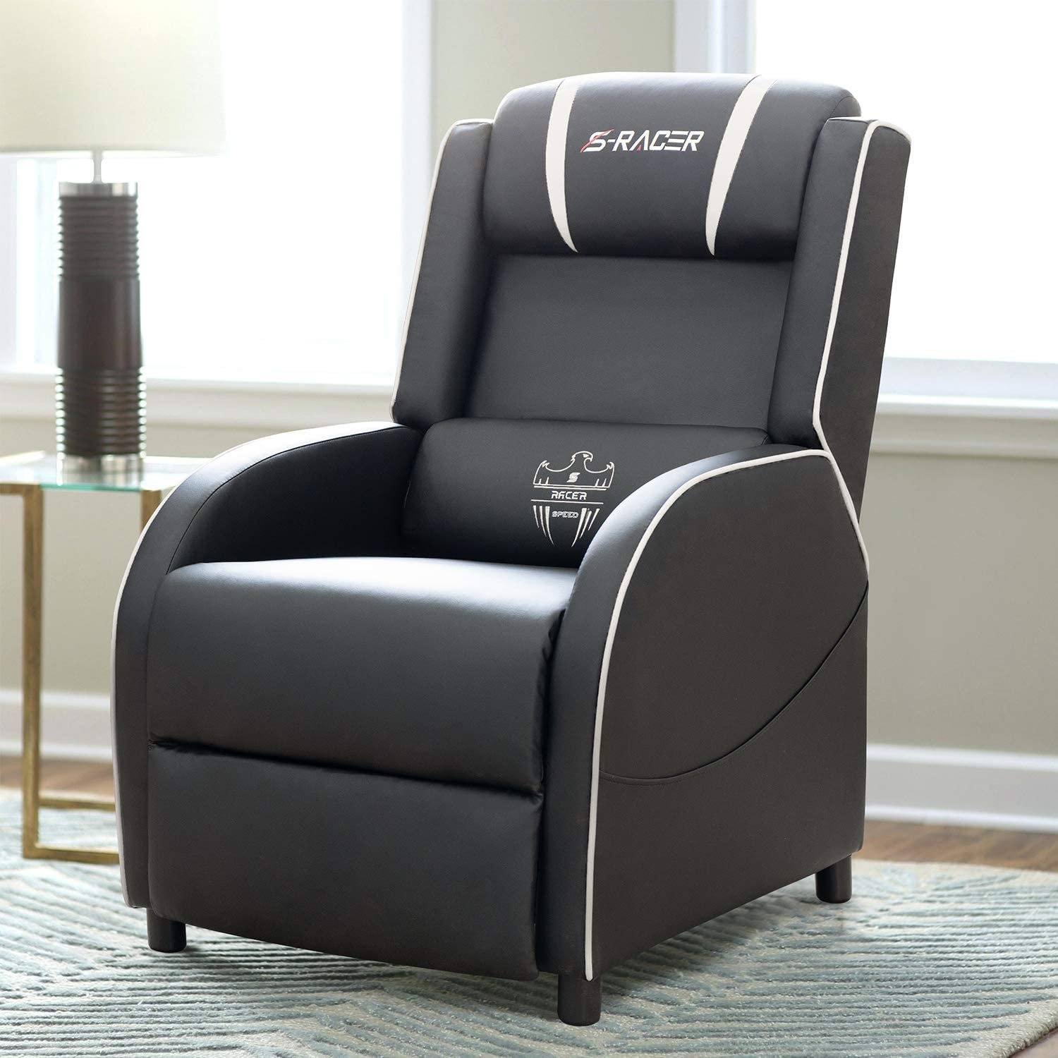 Homall Gaming Recliner Chair PU Leather, Home Theater Seating