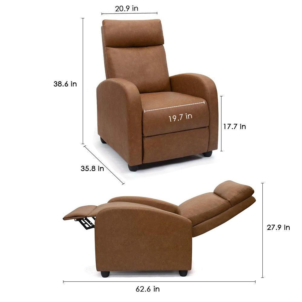 Homall PU Leather Recliner Home Theater Seating Living Room Chair