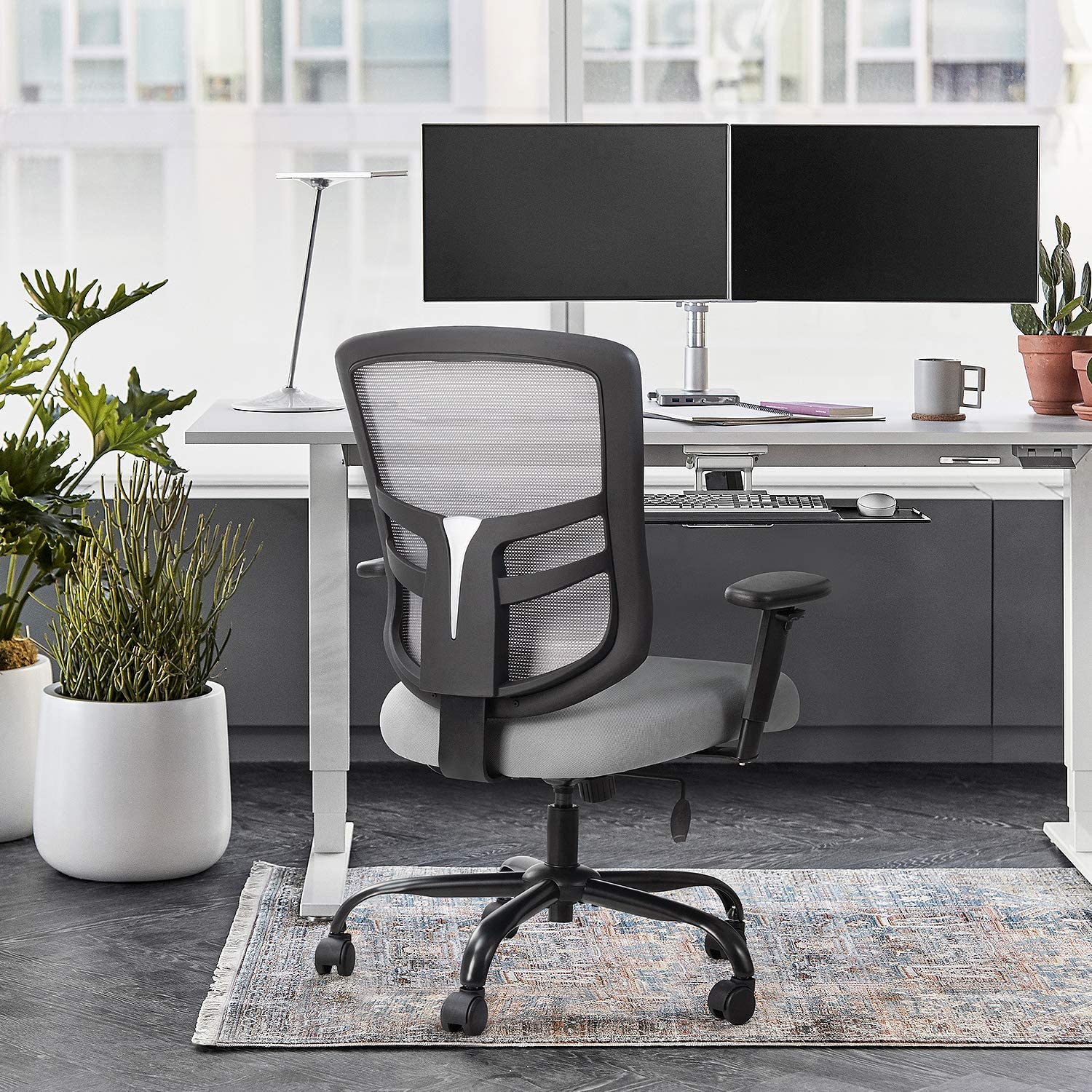 Homall Mesk Office Chair with Adjustable Armrests, Swivel Conference Chair