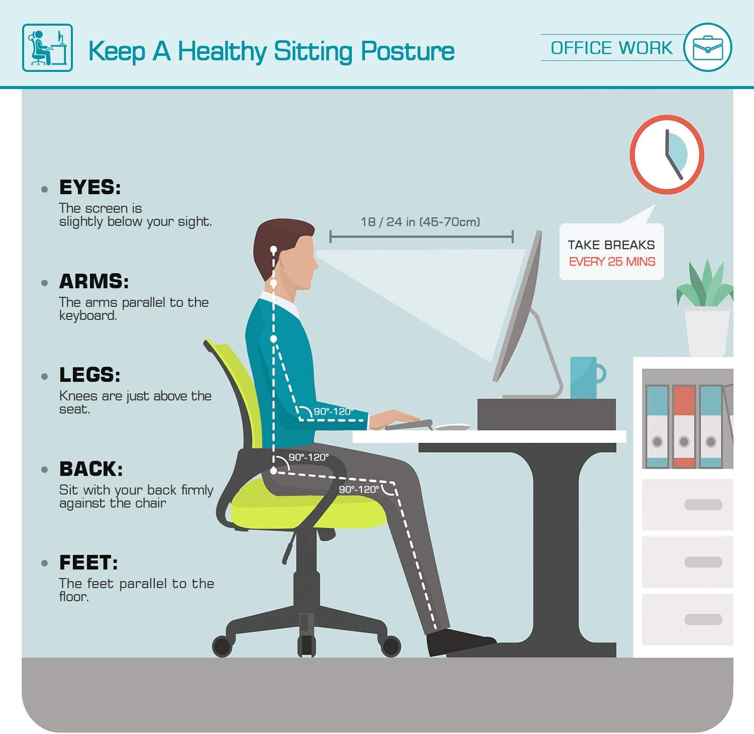 Homall Office Chair Ergonomic Mid Back Swivel Mesh Chair Height Adjustable Lumbar Support Computer Desk Chair with Armrest