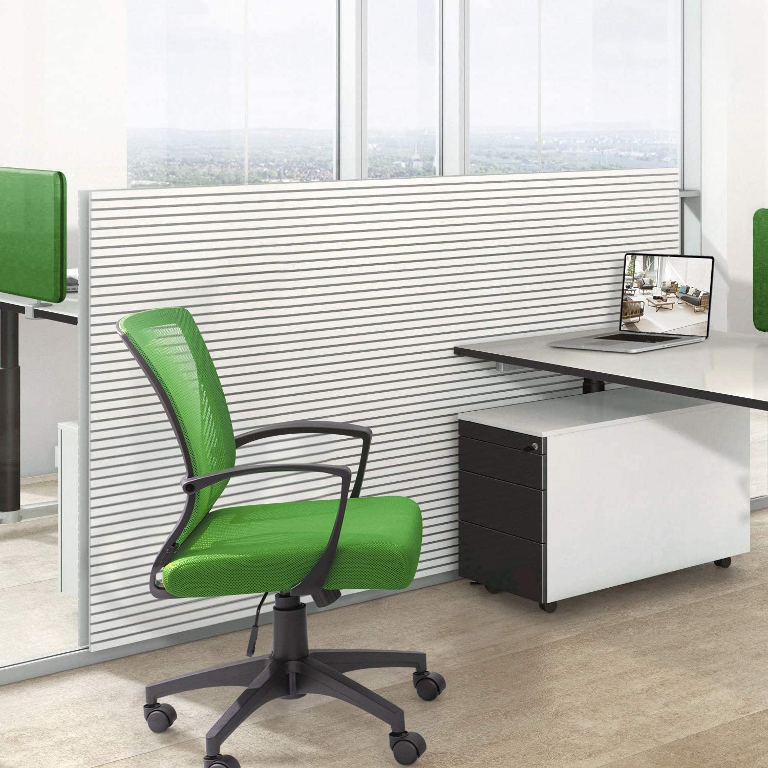 Homall Office Chair Mid Back Swivel Lumbar Support Desk Chair, Computer Ergonomic Mesh Chair with Armrest