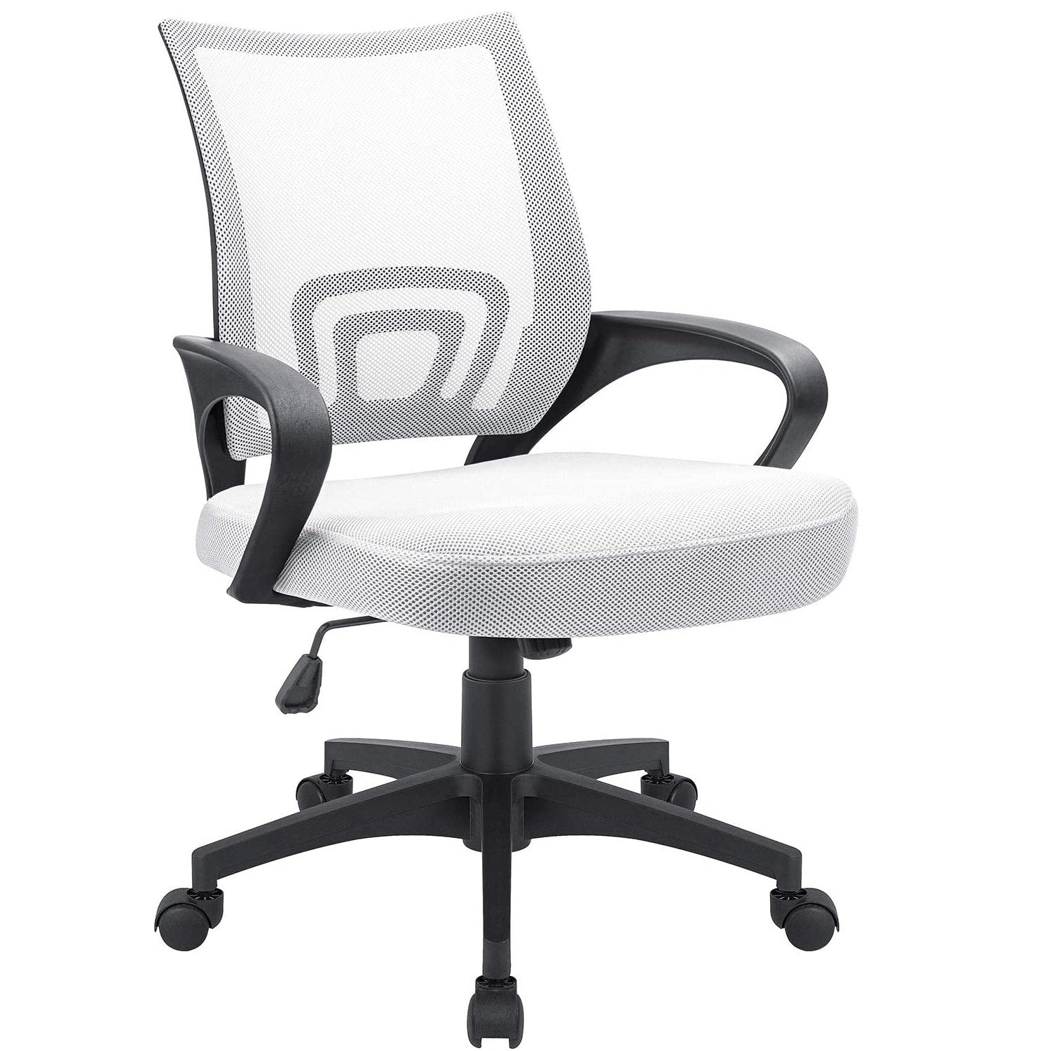 Homall Office Chair Ergonomic Mid Back Swivel Mesh Chair Height Adjustable Lumbar Support Computer Desk Chair with Armrest