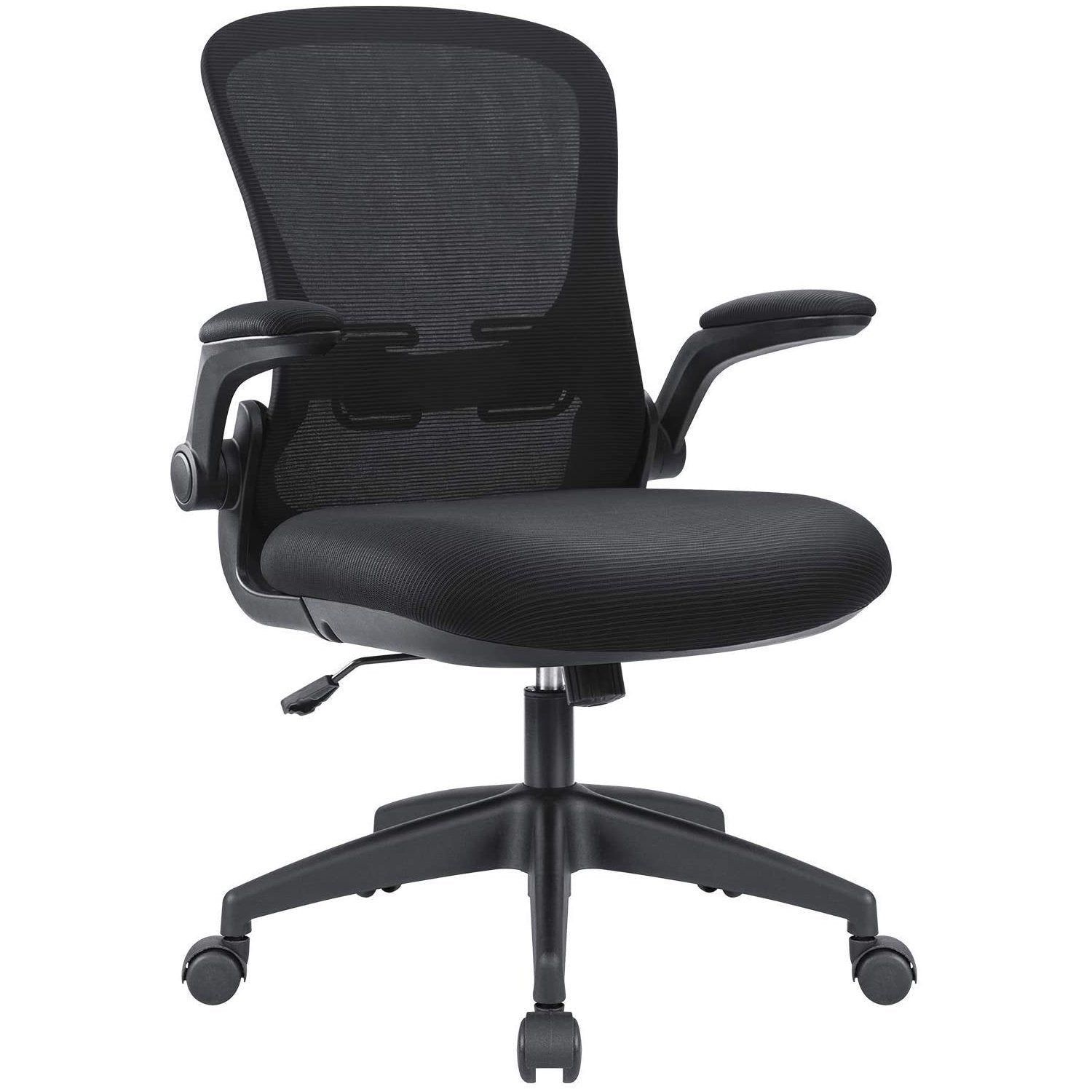 Homall Office Desk Chair Ergonomic Mesh Chair with Flip-up Arms and Adjustable Height