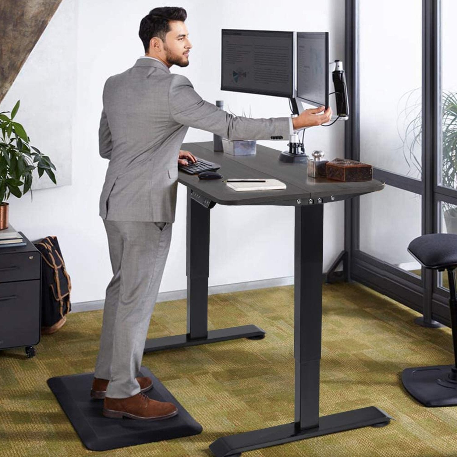 Homall Electric Standing Desk, Height Adjustable 43 Inches Office Desk