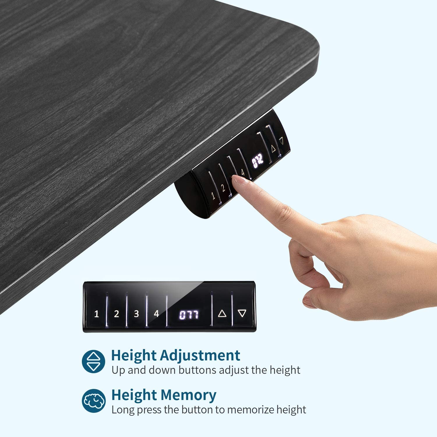 Homall Electric Standing Desk, Height Adjustable 43 Inches Office Desk